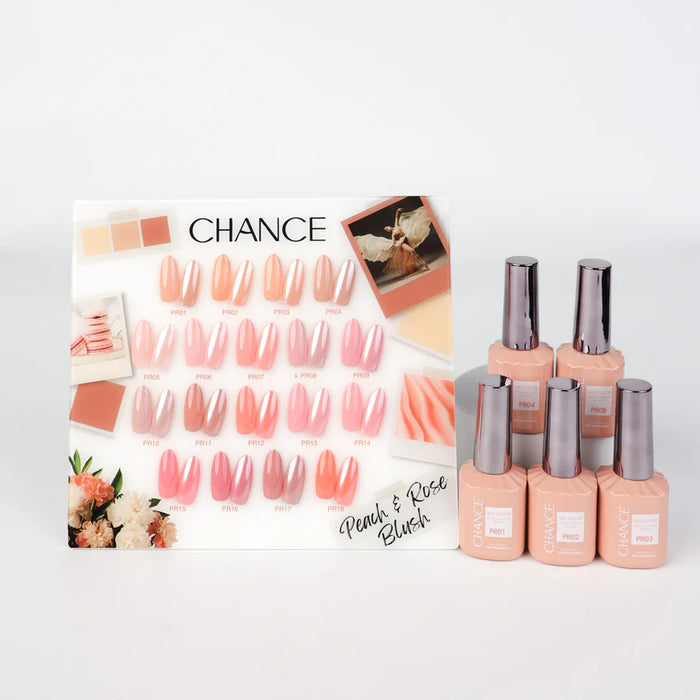 Chance Gel 0.5oz Full Kit (18 Colors) - Peach & Rose Blush