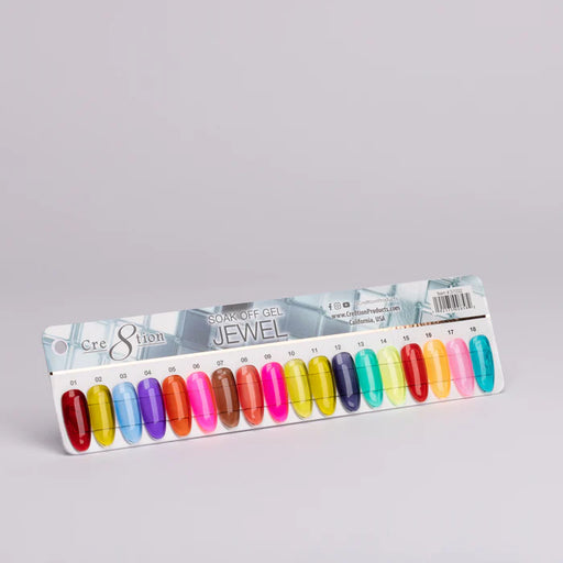 Cre8tion Jewel Gel Collection, Sample Tips