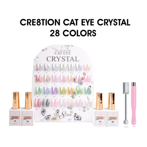 Cre8tion Cat Eye Kit - CRYSTAL (28 colors) Collection (49-54 & 73-94)