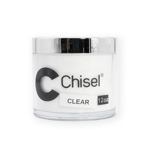 Chisel 2in1 Acrylic/Dipping Powder 12oz, Pink & White Collection, CLEAR (Pk: 60 pcs/case)
