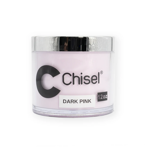 Chisel 2in1 Acrylic/Dipping Powder, Pink & White Collection, DARK PINK, 12oz (Packing: 60 pcs/case)