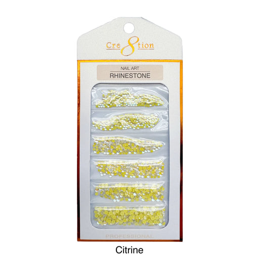 Cre8tion Opalite Nail Art - Citrine (Pk: 80 pcs/pack)