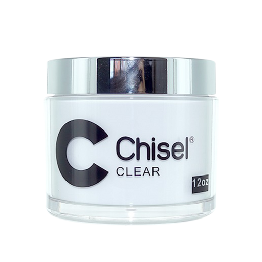 Chisel 2in1 Acrylic/Dipping Powder 12oz, Pink & White Collection, CLEAR (Pk: 60 pcs/case)