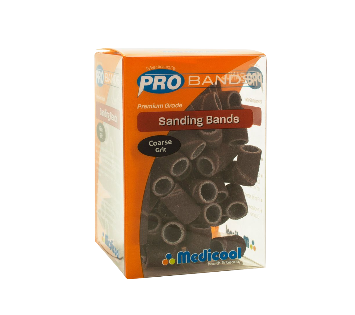 Medicool Sanding Bands, RED - COARSE (Pk: 100 pcs/box)