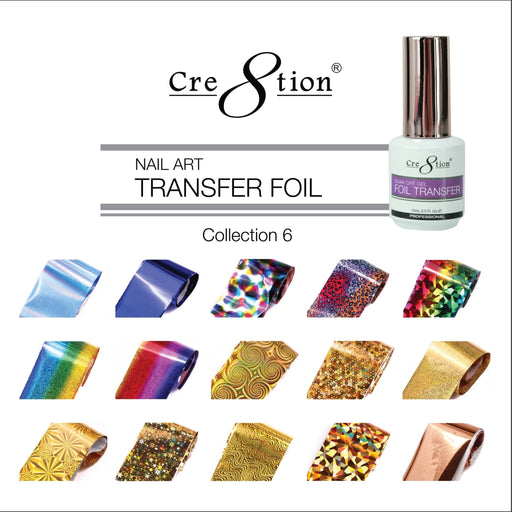 Cre8tion Nail Art Transfer Foil, Collection 06, 1101-0996 OK0225VD