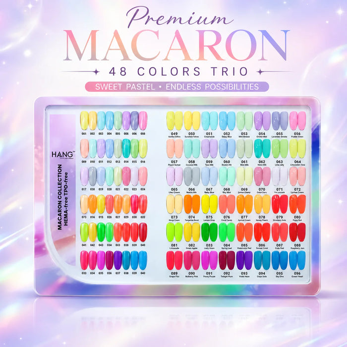 Hang Full Set 4in1 Premium Gel 0.5oz - Macaron Collection (48 Colors)