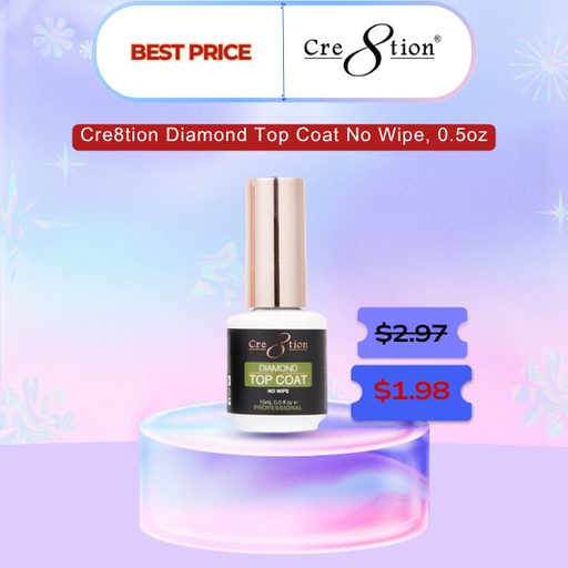 Cre8tion Diamond Top Coat No Wipe, 0.5oz - Best Price