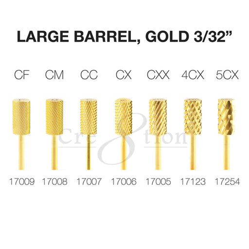 Cre8tion Gold Large Barel 3/32'', CXF, 17722 (PK: 50pcs/box)