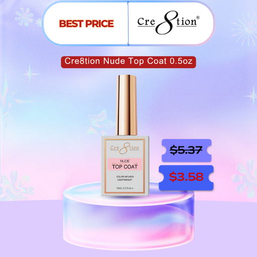 Cre8tion Nude Top Coat, 0.5oz - Best Price