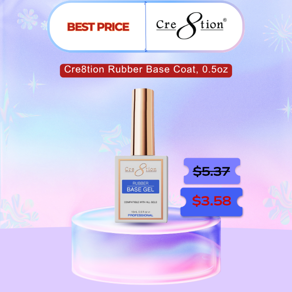 Cre8tion Rubber Base Coat, 0.5oz - Best Price