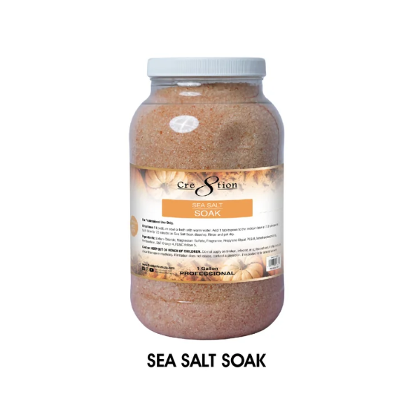 Cre8tion Sea Salt Soak - Pumpkin Spice Latte, 1 Gallon (Pk: 4 gal/case)