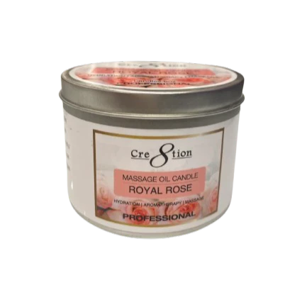 Cre8tion Massage Oil Candles 6oz - ROYAL ROSE