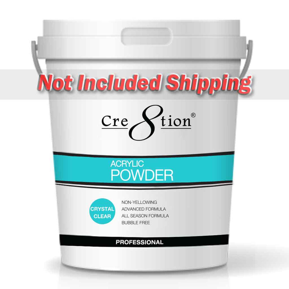 Cre8tion Acrylic Powder, Crystal, 25 lbs, 01441