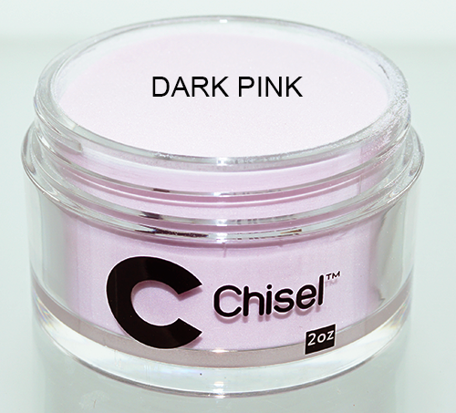 Chisel 2in1 Acrylic/Dipping Powder, Pink & White Collection, DARK PINK, 2oz BB KK1220