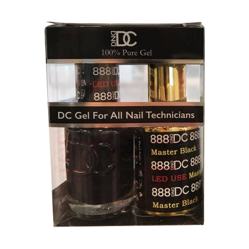 DC Nail Lacquer And Gel Polish, DC 888 (EXTREME), Master Black, 0.6oz MY0926