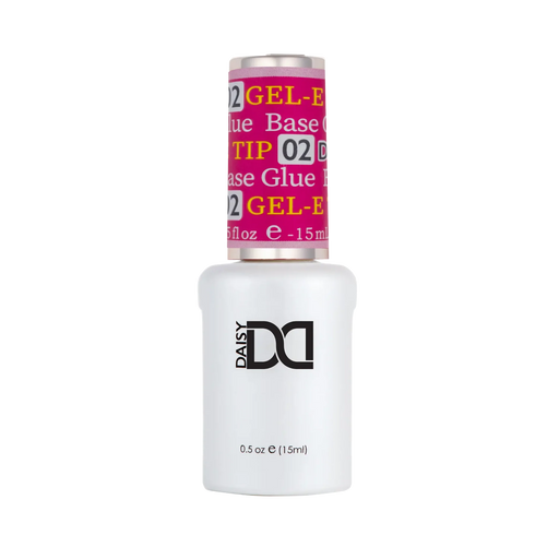 DND Soft Gel Tips Adhesive #02, 0.5oz (Gel-E Tip Base Glue) (Pk: 120 pcs/case)