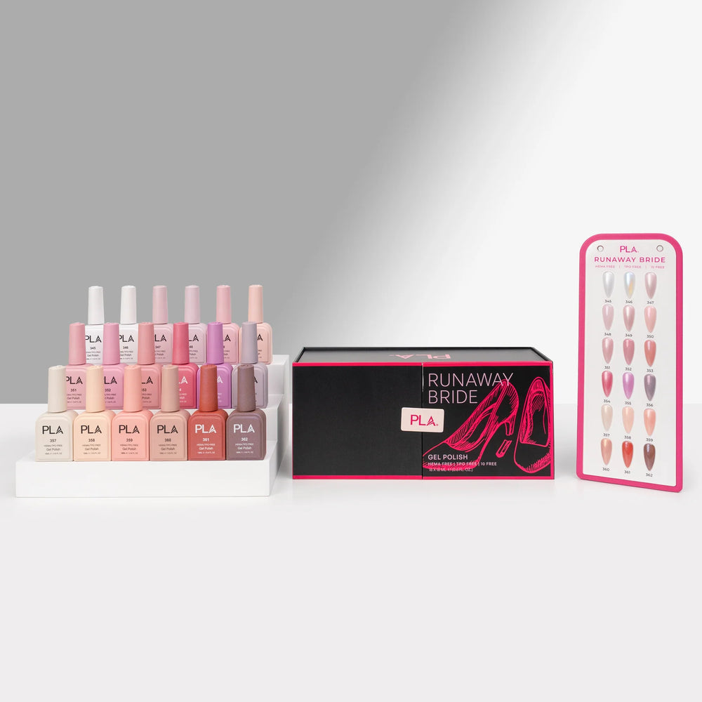PLA Runaway Bride GEL 18ml Collection, Set of 18 Colors (#345 - #362)