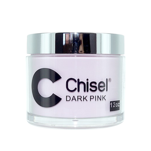 Chisel 2in1 Acrylic/Dipping Powder, Pink & White Collection, DARK PINK, 12oz (Packing: 60 pcs/case)