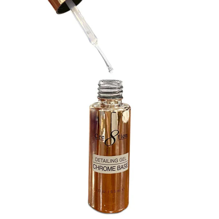 Cre8tion Detailing Gel Chrome Base 0.33oz - #01 Clear