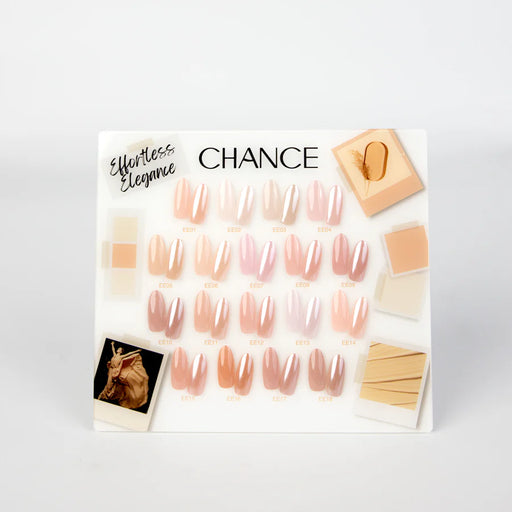 Chance Counter Display Color Chart (18 Colors) - Effortless Elegance Collection