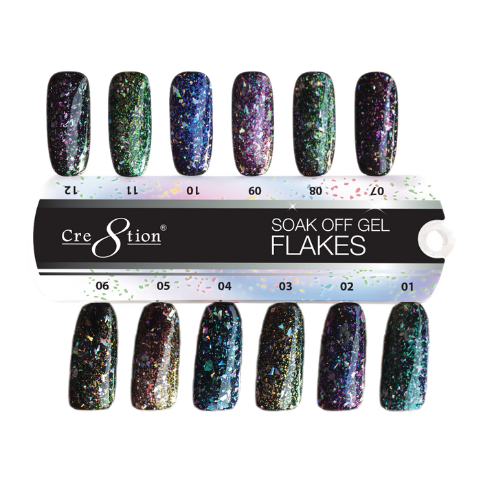 Cre8tion Flakes Gel Collection, Sample Tips