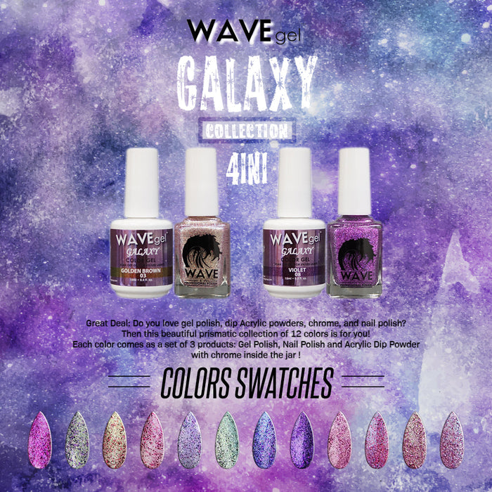 Wave Gel DUO, Galaxy Collection, 0.5oz, Color list in the note, 000