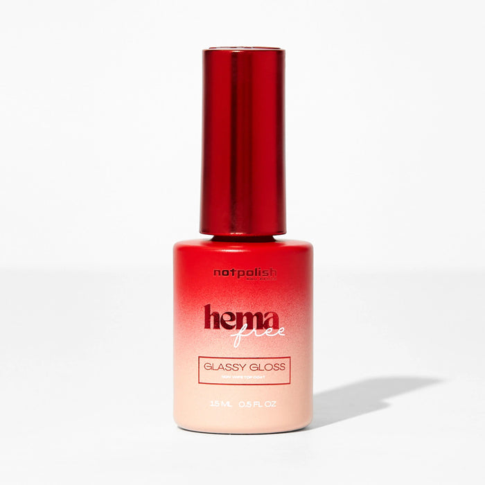 NotPolish Gel 0.5oz - GLASSY GLOSS Non Wipe Top Coat (HEMA Free), (Pk: 6pcs/box)