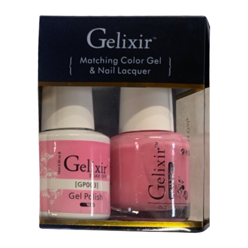 Gelixir Nail Lacquer And Gel Polish, Pink & White Collection, GP003, 0.5oz OK0904VD