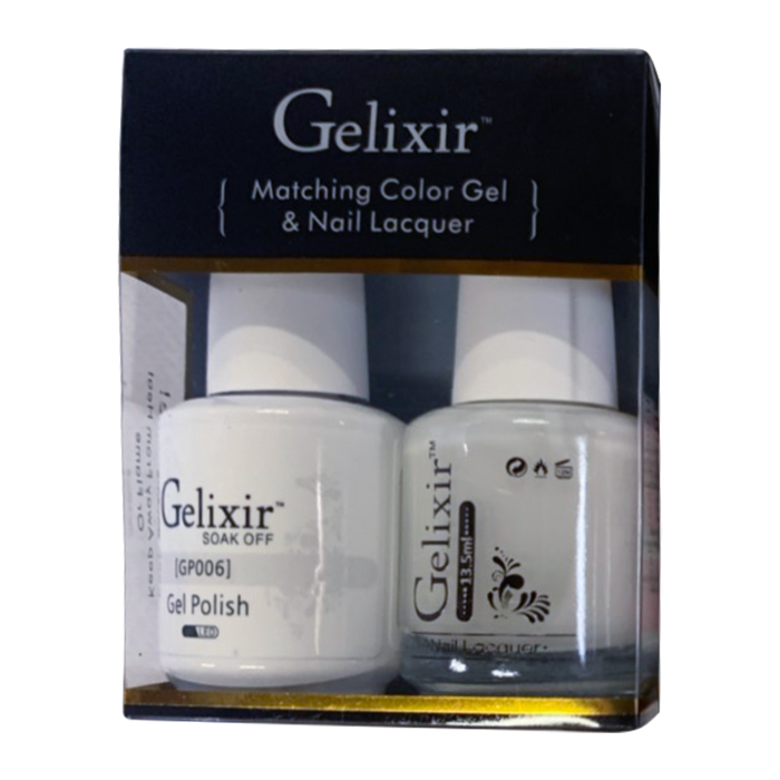 Gelixir Nail Lacquer And Gel Polish, Pink & White Collection, GP006, 0.5oz OK0904VD