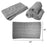 Cre8tion Salon Towel 16x29, GRAY (Pk: 12pcs/dozen, 12dozen/case)
