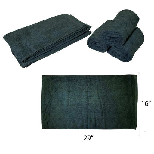 Cre8tion Salon Towel 16x29, MOSSY GREEN (Pk: 12pcs/dozen, 12dozen/case)