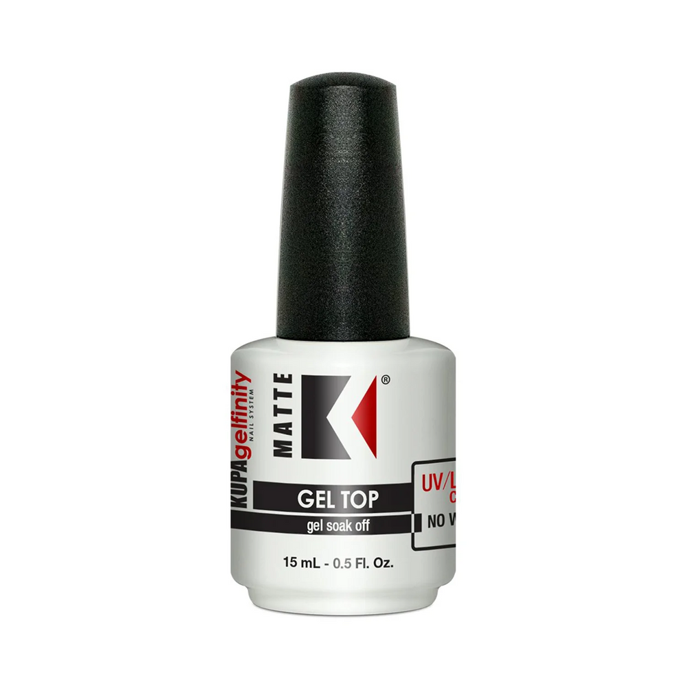 Kupa Gelfinity, Matte Top Coat (Black Cap), 0.5oz  (PK: 144 pcs/case)