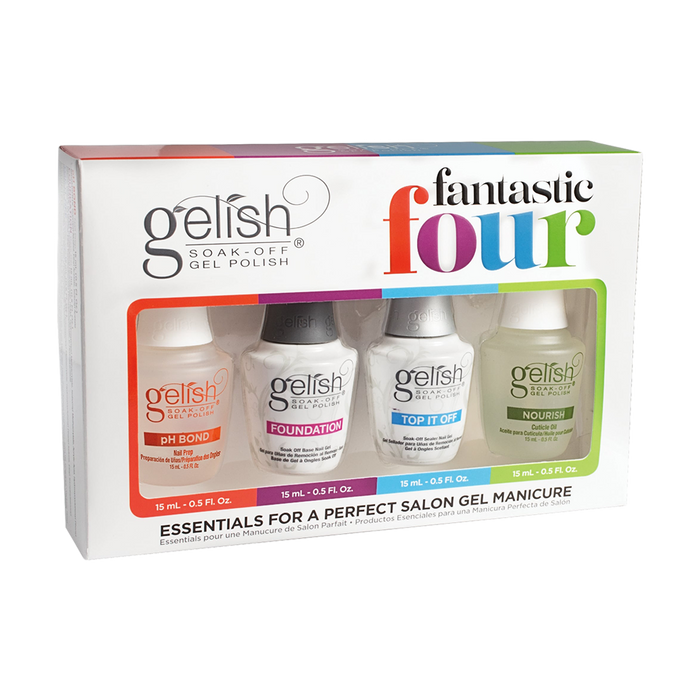 Gelish Fantastic Four Gel Manicure Treatments (Packing: 24 sets/case)