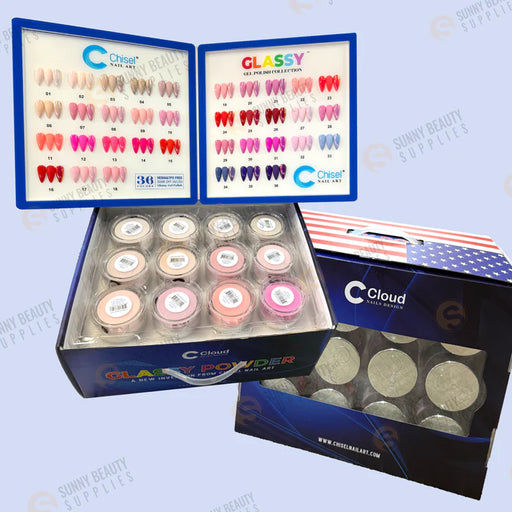 Chisel 2oz Powder Glassy Collection Kit 36 Colors