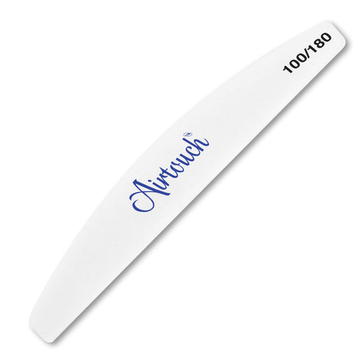 Airtouch Nail File Half Moon White, Grit 100/180, 10829