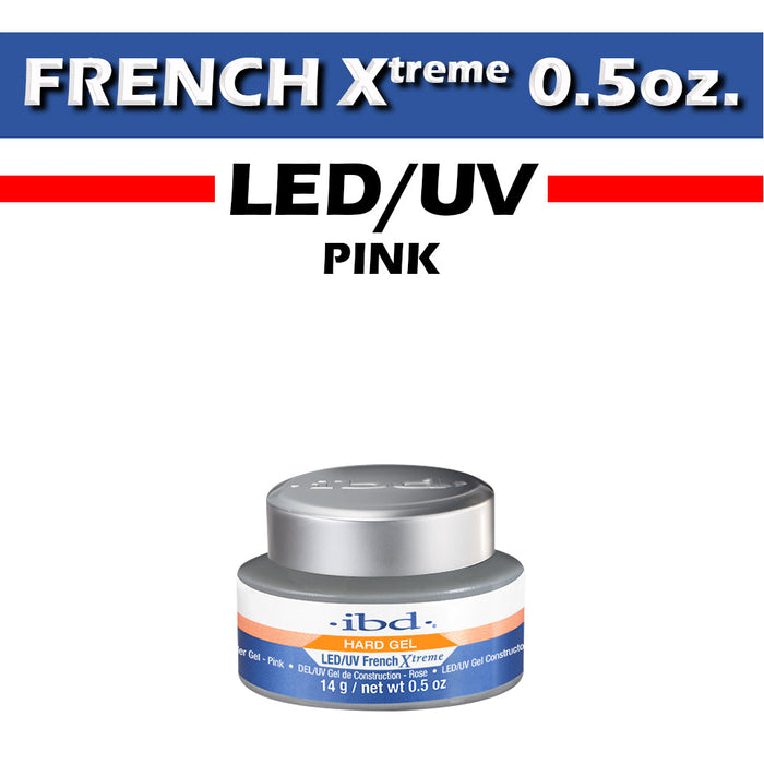 BD Hard Gel LED/UV, French Xtreme, PINK, 0.5oz (Pk: 36 pcs/case)