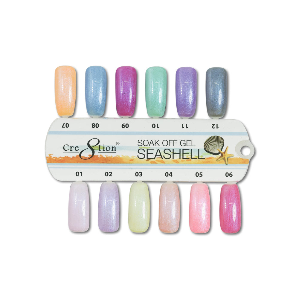 Cre8tion Seashell Gel Collection, Sample Tips