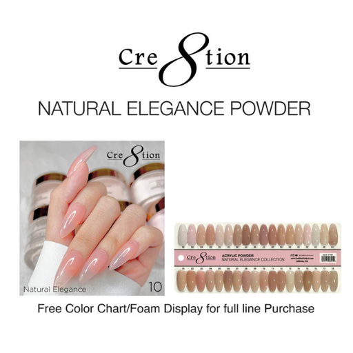 Cre8tion Acrylic Powder 16oz - Natural Elegance Collection 000