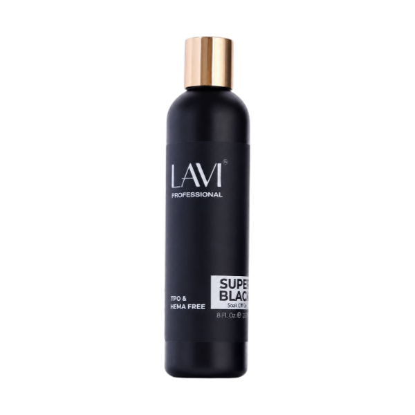 LAVI Super Black Gel REFILL 8oz (HEMA & TPO Free), V2 (Pk: 24 pcs/case)