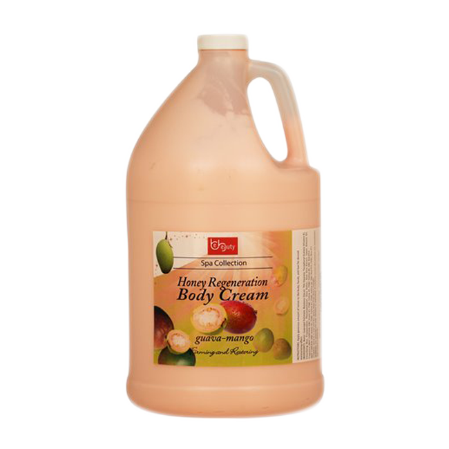 Be Beauty Spa Collection, Honey Regeneration Body Cream, Guava & Mango, 1 Gallon, CLOT014G1