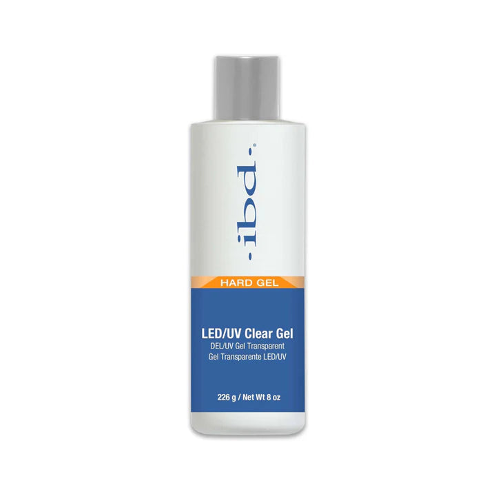 IBD Hard Gel, LED/UV Clear Gel (NEW), 8oz (Pk: 12 pcs/case)