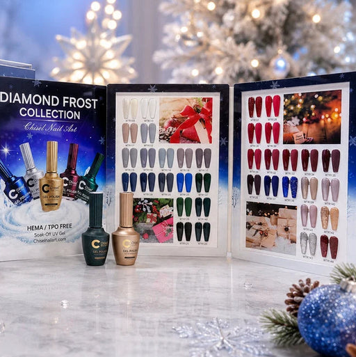 Chisel Diamond Frost (Winter) Gel 0.5oz, KIT (36 Colors)