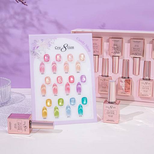 Cre8tion Cat Eye Kit - CANDY SHOP (12 colors), (Pk: 15 kit/case) Collection