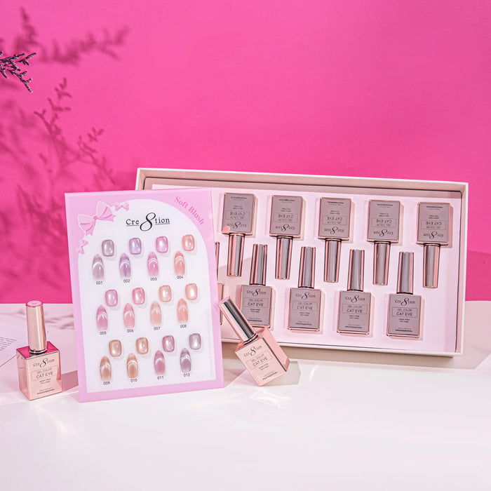 Cre8tion Cat Eye Kit - SOFT BLUSH (12 colors), (Pk: 15 kit/case) Collection