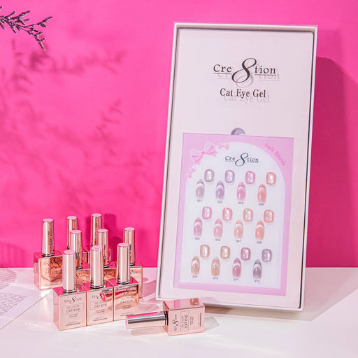 Cre8tion Cat Eye Kit - SOFT BLUSH (12 colors), (Pk: 15 kit/case) Collection