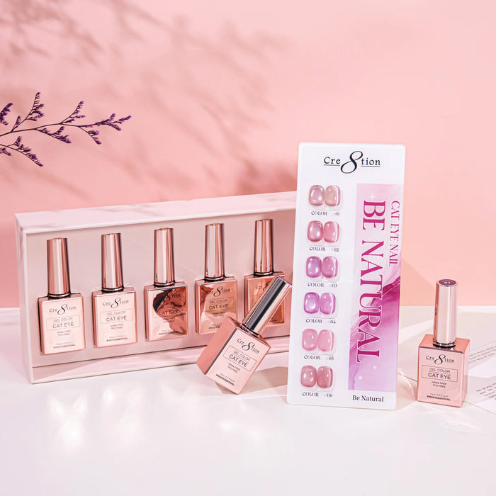 Cre8tion Cat Eye Kit - BE NATURAL (6 colors), (Pk: 24 kit /case) Collection