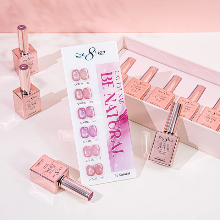 Cre8tion Cat Eye Kit - BE NATURAL (6 colors), (Pk: 24 kit /case) Collection