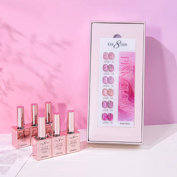 Cre8tion Cat Eye Kit - PINK GLOW (6 colors), (Pk: 24 kit /case) Collection