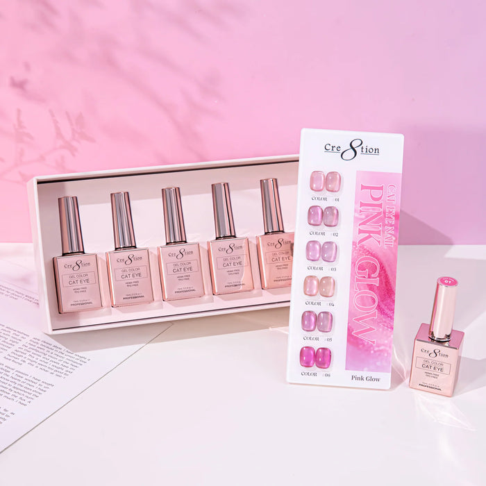 Cre8tion Cat Eye Kit - PINK GLOW (6 colors), (Pk: 24 kit /case) Collection