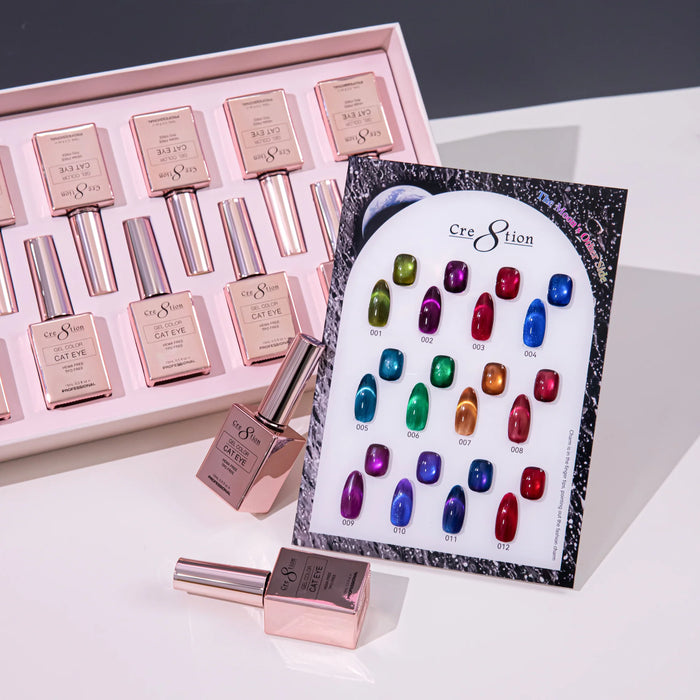 Cre8tion Cat Eye Kit - THE MOON'S OTHER SIDE (12 colors), (Pk: 15 kit/case) Collection
